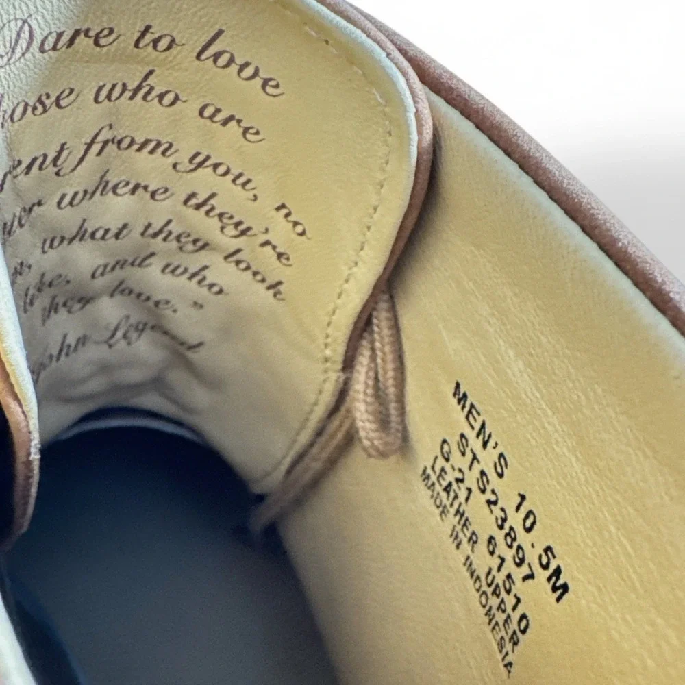 Sperry John Legend Commodore Rust Leather Lace Up Boots Mens Sz 10.5 M‎